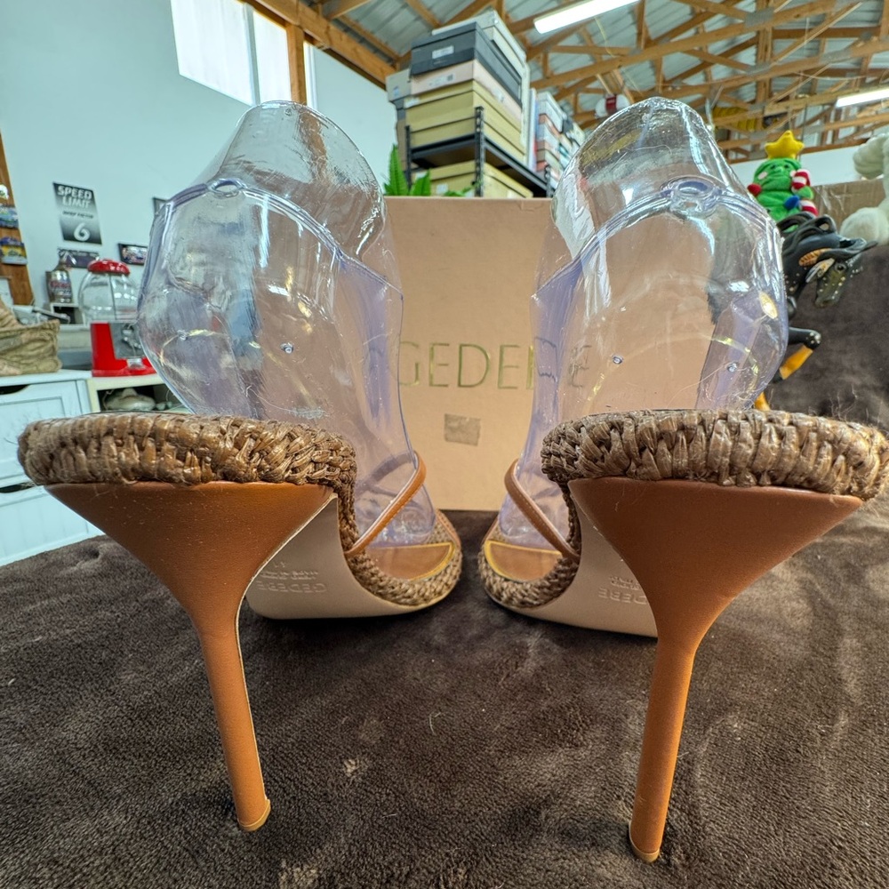 GedebeTan Women's Ragia & Leather Heels size 41/10 NWT - Picture 5 of 15